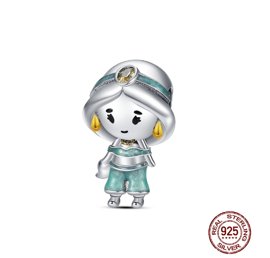 925 Silver Boy Girl Pendant Little Prince Charm Fit Original Pandora Charms Bracelet Beads Fine Jewelry Gift d18