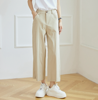 Women's Pants High Waist Pants Culottes Pants Wide Leg Pants Straight Leg Pants 1086