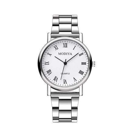 Men Casual Quartz Watch with Stainless Steel Strap M7