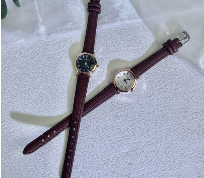 Casual Plain Digital Quartz PU Watch for Women