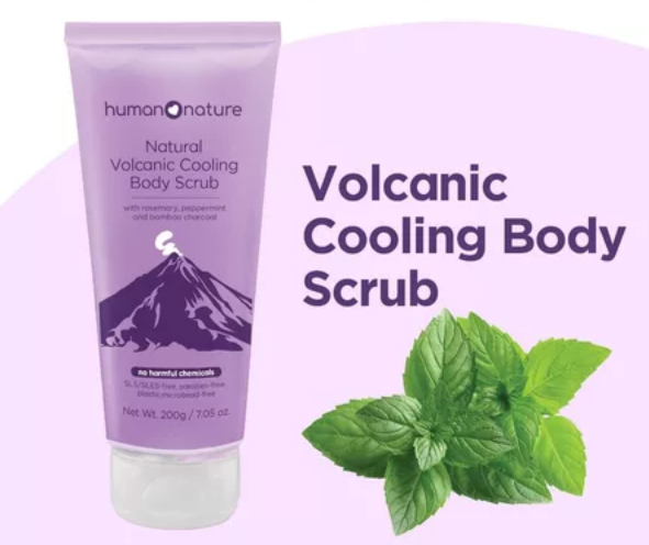 Human Nature Volcanic Cooling Body Scrub 200ml