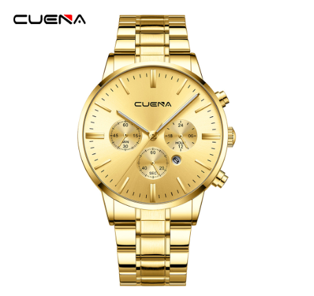 CUENA men's watches original brand fashion simple quartz waterproof models 6080 M1