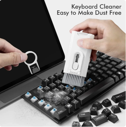 8 In1 Electronic Cleaner Kit Screen Cleaner Multifunctional Cleaning Brush for Earphone Keyboard Laptop Phone PC Monitor Camera