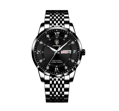 Binbond Original Luxury Fashion Business Waterproof Men's Watch Luminous Calendar Quartz Stainless Steel Men's Watch M04