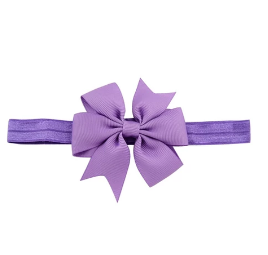 Cute Kids headband Kids Chiffon Bowknot Headbands Solid Color Hair Bows Hair Band Accessories H10
