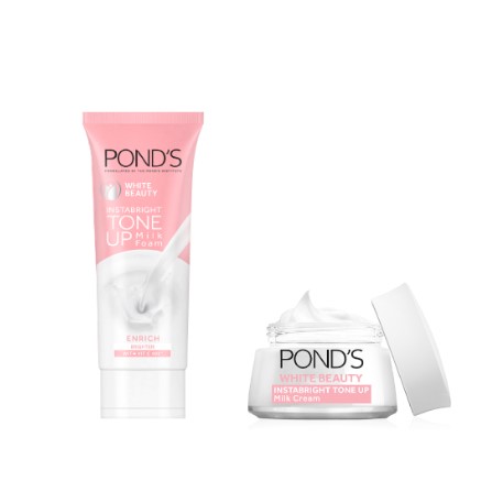 Ponds Bright Beauty Tone Up Milk Foam 100G Cream 50G
