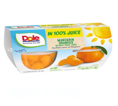 Dole Fruit Bowls Mandarin Oranges  452g