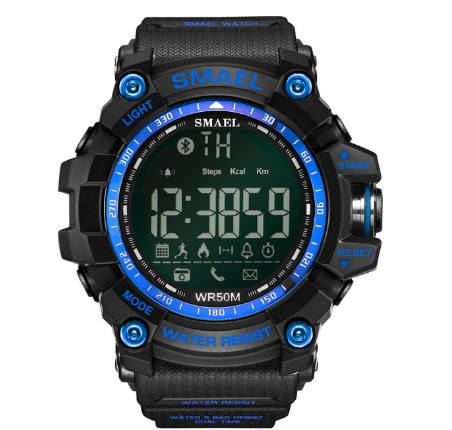 SMAEL 1617B Men's Sports Watch Top Luxury Brand Military 50M Waterproof Watch Multifunctional Luminous Clock LED Digital Watch 003