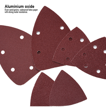 Harden 10Pcs Triangle Disc With Velcro Sanding car polish triangle sandpaper aluminium oxide