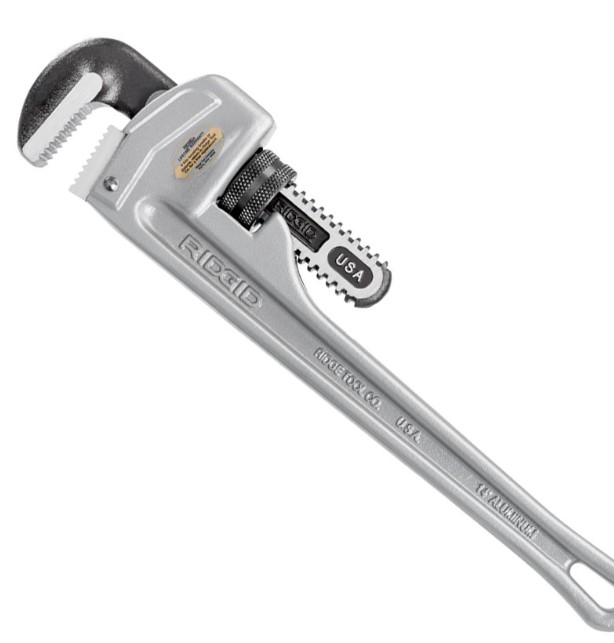 Aluminum Straight Pipe Wrench 14 Inches
