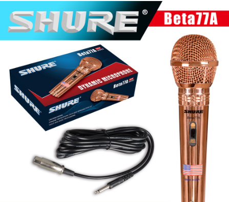Shure Karaoke Beta-77A High-End Dynamic Wired Microphone
