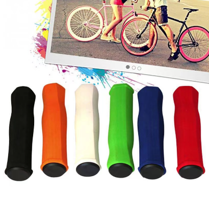 1 Pair Soft Cycling Bicycle Bike Silicon Handle Bar Shock-Absorbing Non-slip Soft Grip