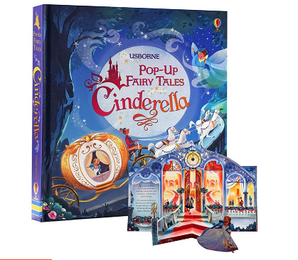 USBORNE Pop Up Fairy Tale Cinderella 3d Flap Picture Books Kids Reading English Bedtime Story