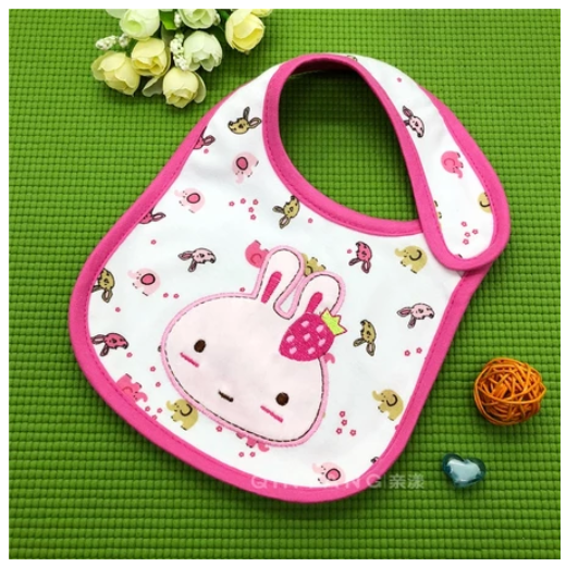 Cotton 3-Layer Cartoon Baby Bib B8