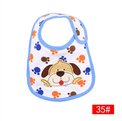 Cotton 3-Layer Cartoon Baby Bib B13