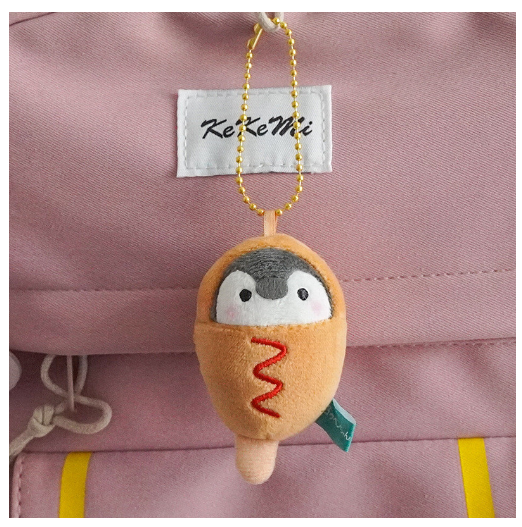 Koi Penguin Plush Doll Small Pendant Bag Pendant Charm Doll Keychain Toy Doll F14