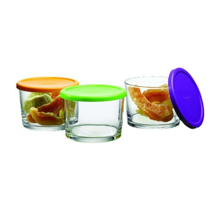 Pasabahce Bistro Bowl 220cc w/ Cover, Set of 3 (98740/3)