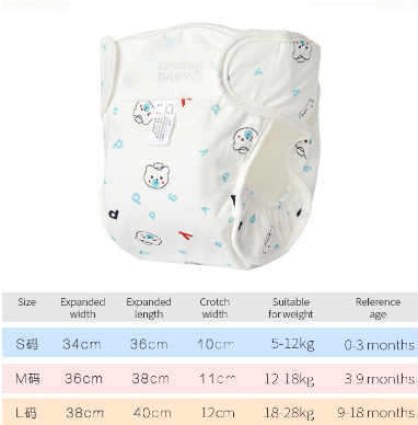 Newborn Baby Washable Reusable Cotton Cloth Diaper Baby Diapers PantsFor Toddler Training Pants