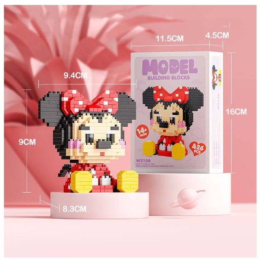 Building Block Toys Educational Toy Gift for Girls Desktop Decoration Cute LinaBeII L10