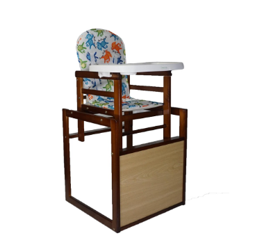 Happy Dino 2-in-1 Multifunctional Highchair (Wood)