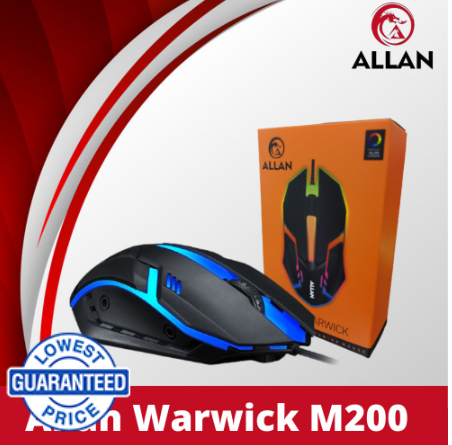 Allan Mechanic M200 Warwick USB LED Gaming Mouse laptop/wifi/pc wire/acer laptop/computer mouse/mous