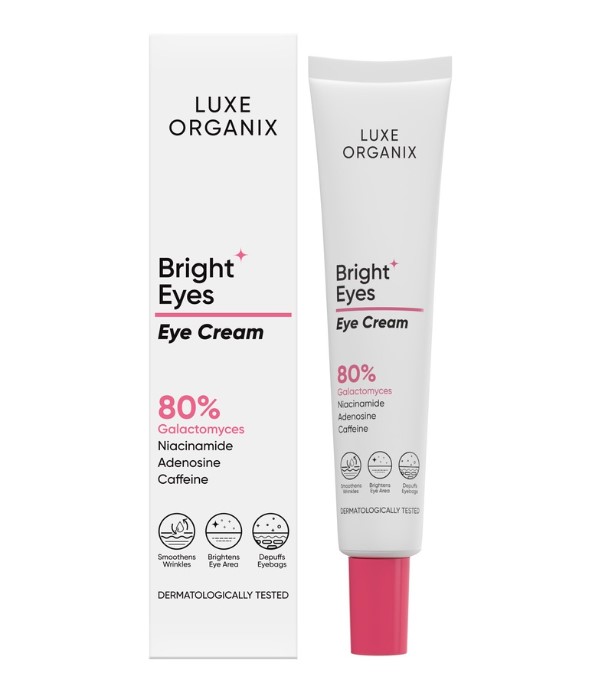 Luxe Organix Bright Eyes Eye Cream 80% Galactomyces 15G