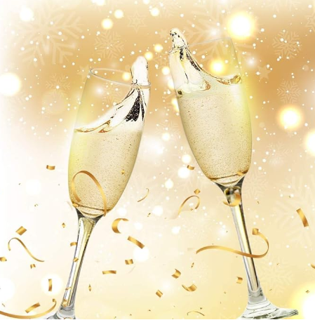 CRYSALIS Flute Champagne Cocktail Stemware 205ml | 7oz [Set of 2] Party Drinking Wine Glass