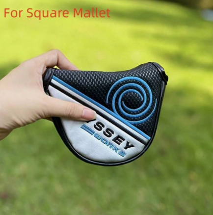 1pc Durable PU Leather Golf Club Head Cover Super Soft Embroidered Golf Club Head Cover