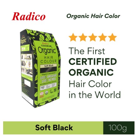 Radico Colour Me Organic Hair Color - Soft Black 100G