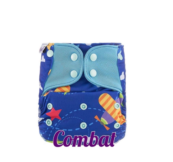 Booldeet Posh Cloth Diaper Newest Prints with 4-Layer Contoured Microfiber Insert S16