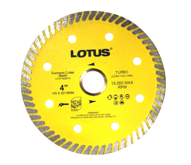 Lotus Diamond Cutter Ultra Thin 4 x20/16mm LDT105DT LTXT100DTX - Cutting Tools