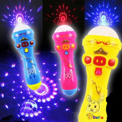 Toys For Kids Boy Girl Flashing Projection Microphone Learning Educational Toy birthday present