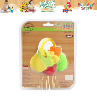 Baby Bliss Colorful Fruits Rattle, Lead-Free - Developmental Toys