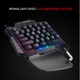 35 Keys One-handed Gaming Membrane keyboard Ergonomic Keypad for Laptop Desktop PC Computer PUBG