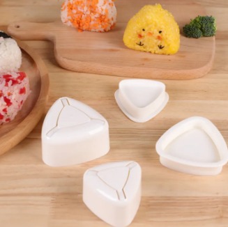 Japan Imported Triangle Rice Ball Mold 2 Pcs Rice Maker Baby Sushi Tool Bento Mold Box Creative Breakfast