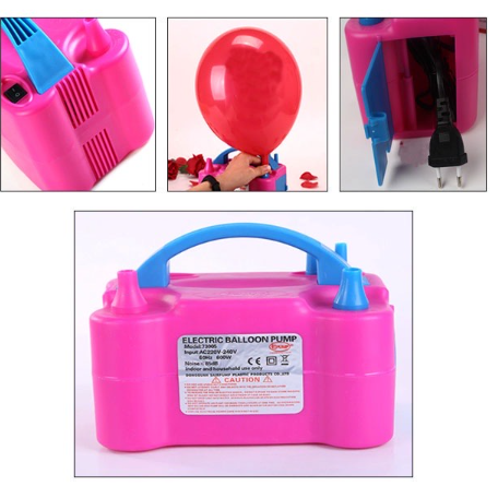 Super powerful electric inflatable balloon pump double hole fast inflatable