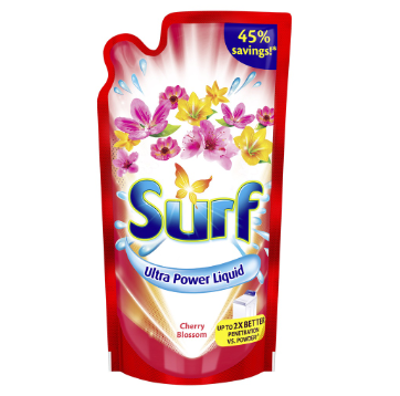 Surf Cherry Blossom Laundry Liquid Detergent Pouch 900ml