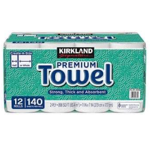 Kirkland Signature 2-ply Premium Towel 12pcs