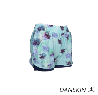 Danskin Training Layered Shorts for Gym Sports Wear Athleisure Women Activewear