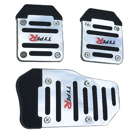 3Pcs. Car Pedals Pad Brake Covers Universal Fit Brake Clutch Accelerator Antiskid Foot Tread