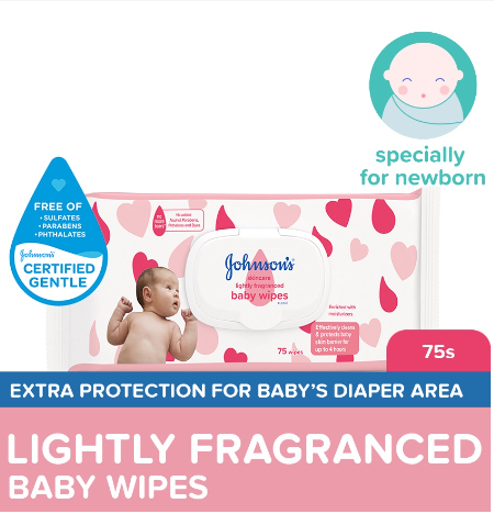 Johnson's Skincare Baby Wipes 75s - Wipes for Baby, Baby Care, Baby Essentials, Wet Wipes