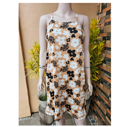 Maternity Dress Pambahay Dress Spaghetti Strap (New Printed Design) Freesize fits from Small to XL D1