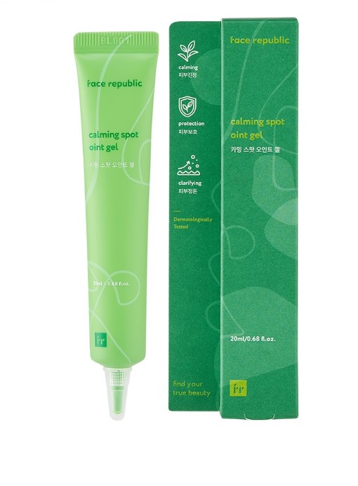 Calming Spot Oint Gel Oily Sensitive Skin Acne Salicylic Acid Tea Tree Vegan 20ML