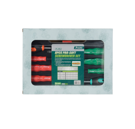 Pro'sKit 1PK-9401 8Pcs Pro-Soft Screwdriver Set