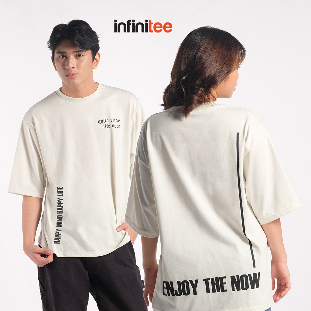 Infinitee Enjoy Life Oversized T Shirt For Men Women Oversize Mocha Plus Size Shirt Top Tops Tshirt
