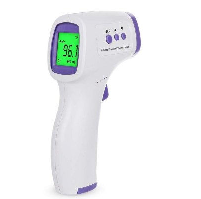 Infrared Digital Thermometer + Portable Finger Pulse Oximeter