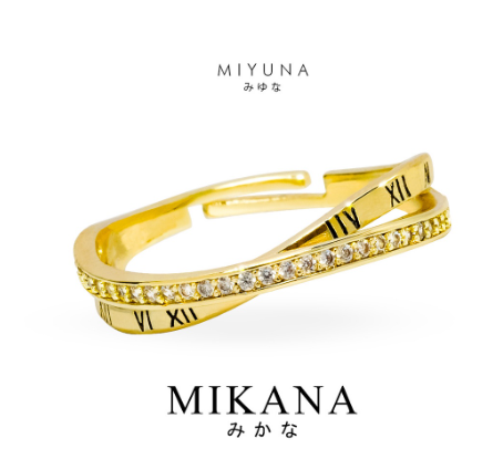 Mikana Regal 18k Gold Plated Miyuna Ring Accessories Jewelry For Women Korean Engagement Proposal