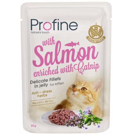 Profine Kitten Pouch Jelly with Salmon Cat Food 85g