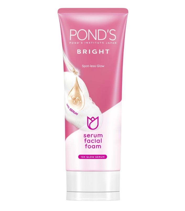 Ponds Bright Beauty Facial Foam with Niacinamide and 4D Hyaluronic Acid for a Spotless Glow 100G