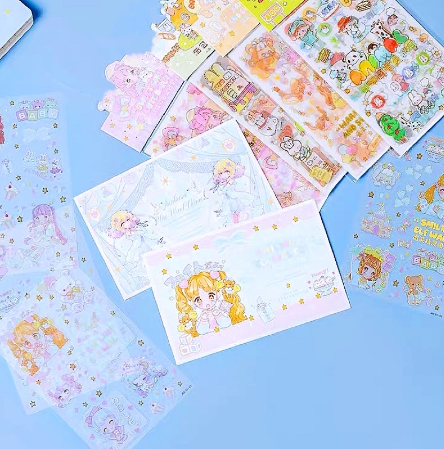 Cartoon Hand Account Sticker Water Cup Sticker